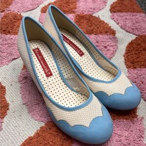 B.A.I.T. Chic Blue and Cream Women's Shoes